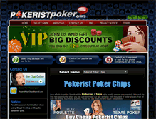 Tablet Screenshot of pokeristpokerchips.com